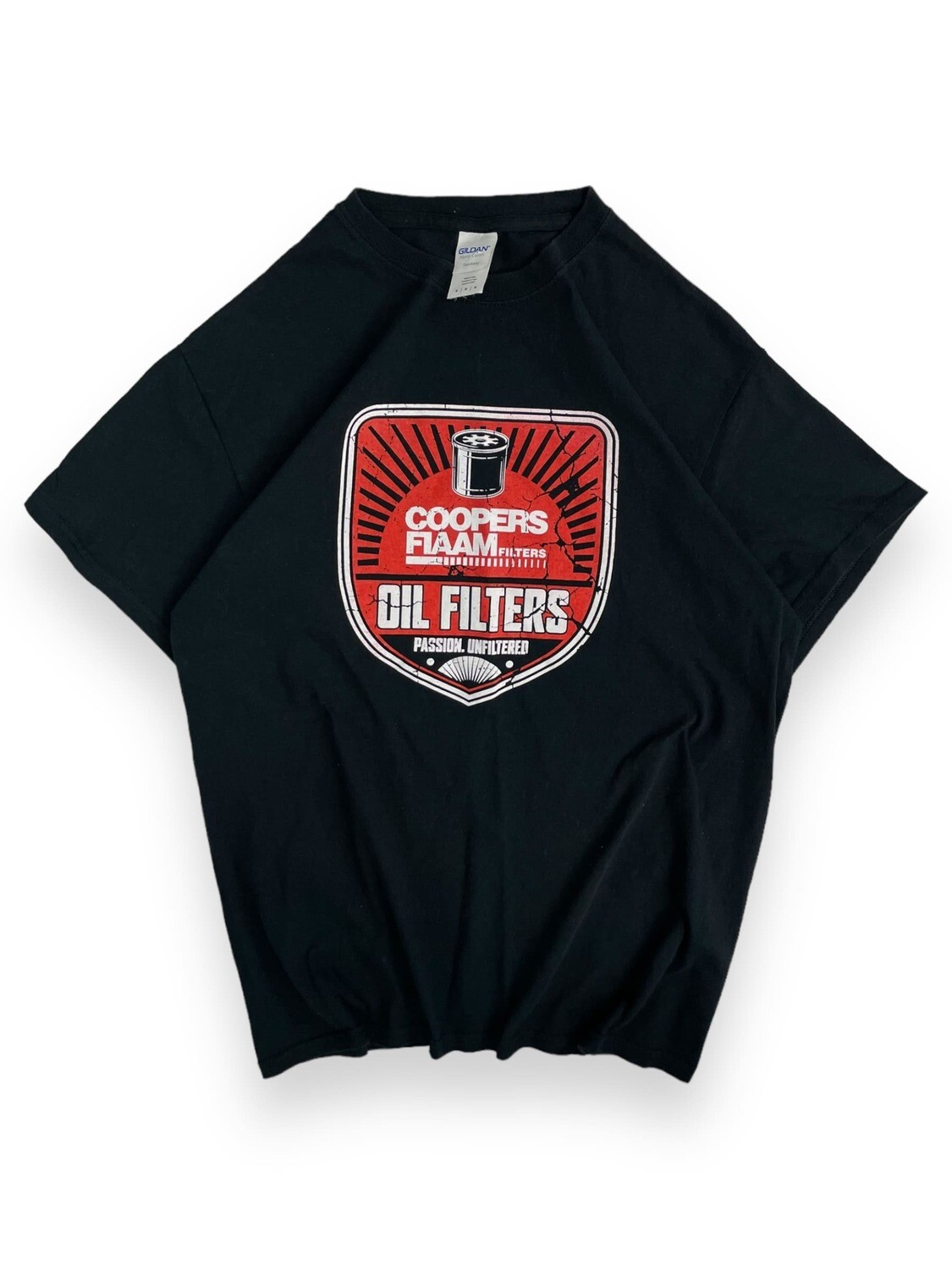 T-shirt z nadrukiem &quot;Oil Filters&quot; (M)