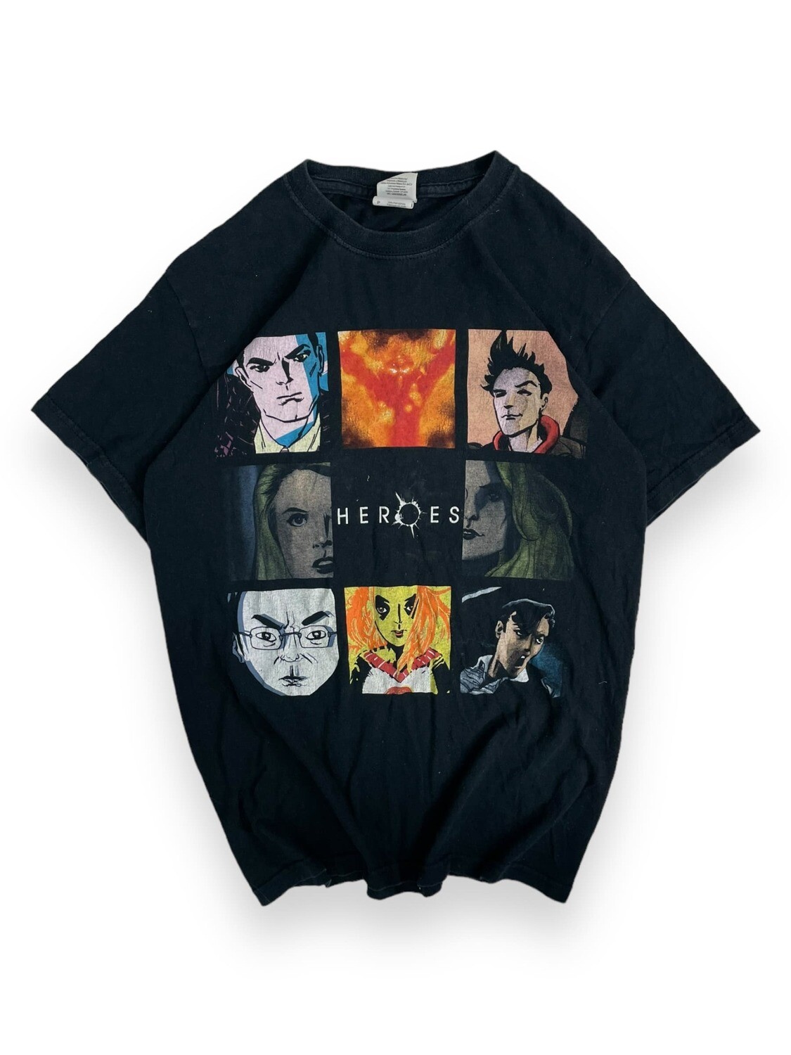 T-shirt z nadrukiem &quot;Heroes&quot; (S)