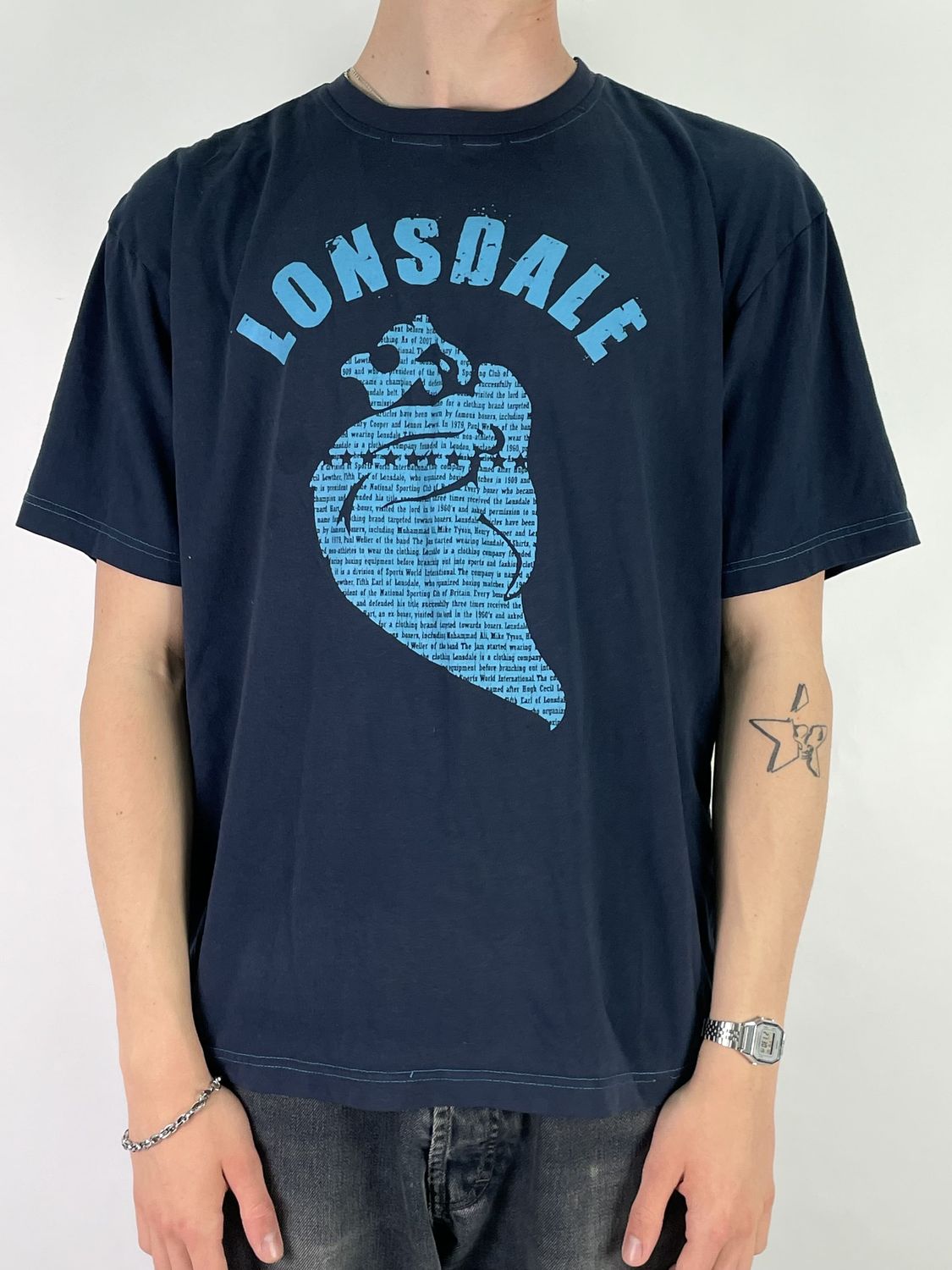 T-shirt z nadrukiem Lonsdale (XL)