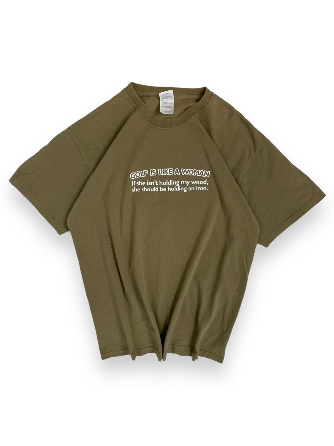T-shirt z nadrukiem &quot;Golf is Like a Woman&quot; (L)