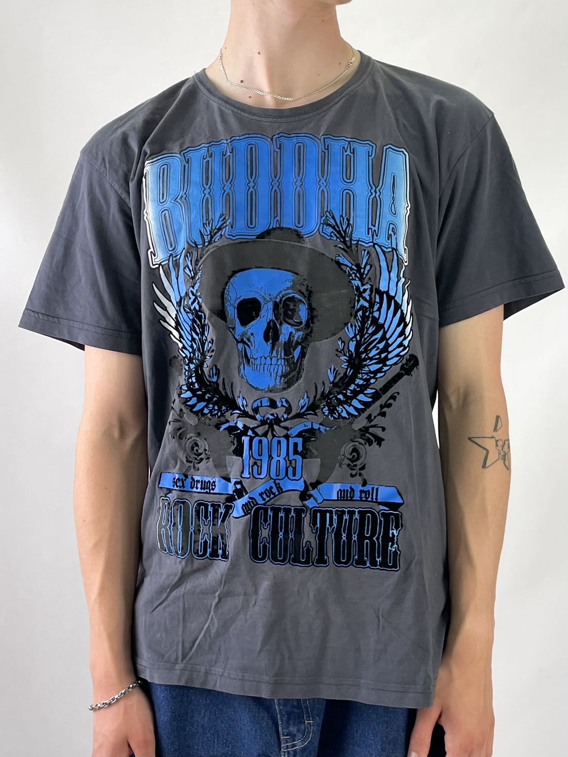 T-shirt z nadrukiem &quot;Buddha&quot; (XXL)