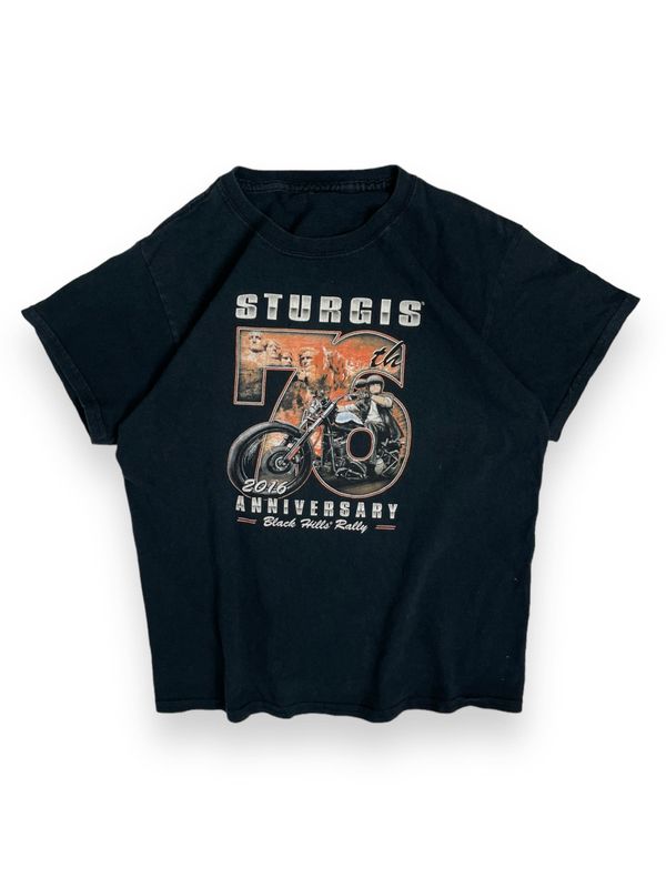 T-shirt z nadrukiem "Sturgis" (XS)