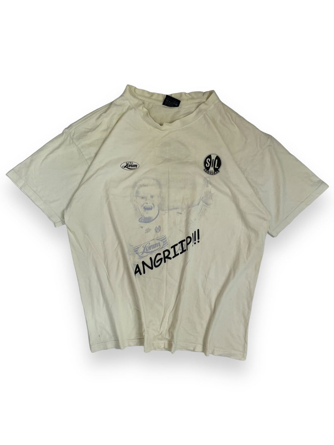 T-shirt z nadrukiem &quot;Agriip!&quot; (XL)