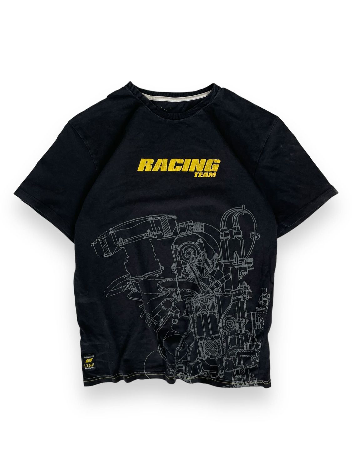 T-shirt z nadrukiem &#39;Racing&#39; (L)