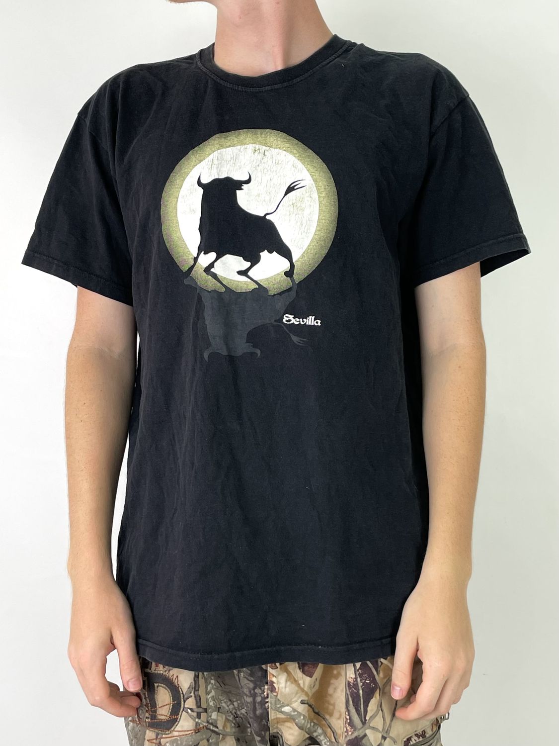 T-shirt z nadrukiem &#39;Sevilla&#39; (L)