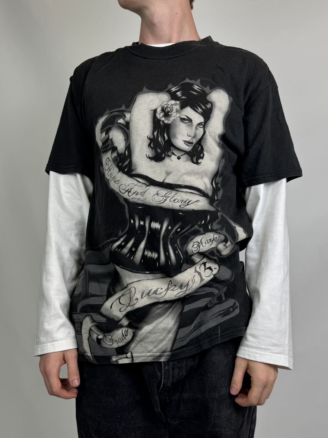 T-shirt &#39;Lucky 13&#39; (L)