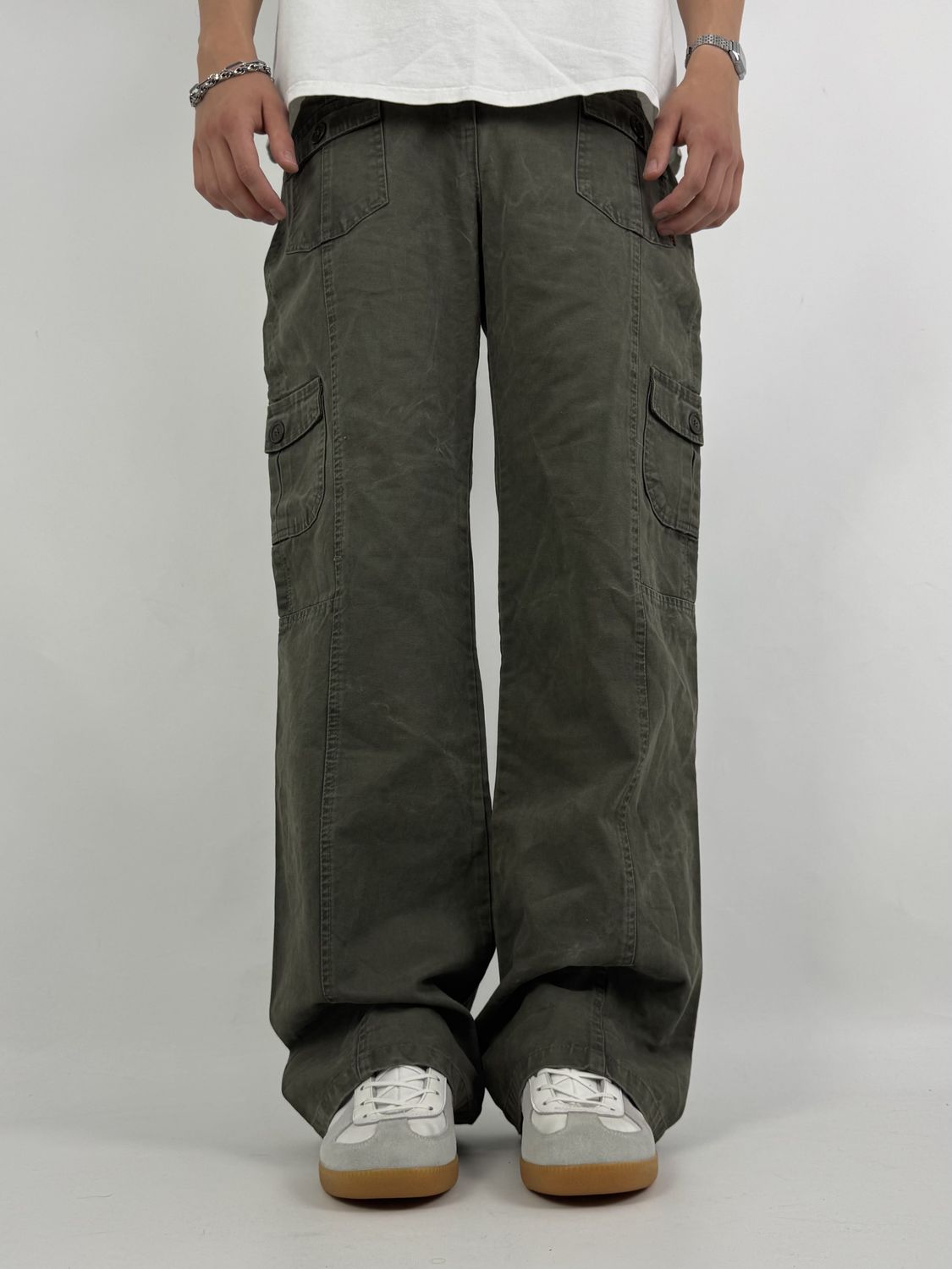 Spodnie Cargo Wide Leg (M)