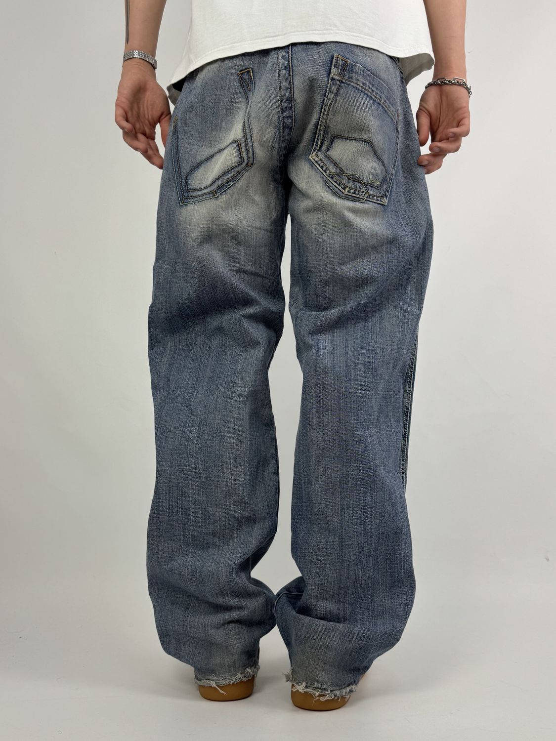 Spodnie Wide Leg Washed (L)
