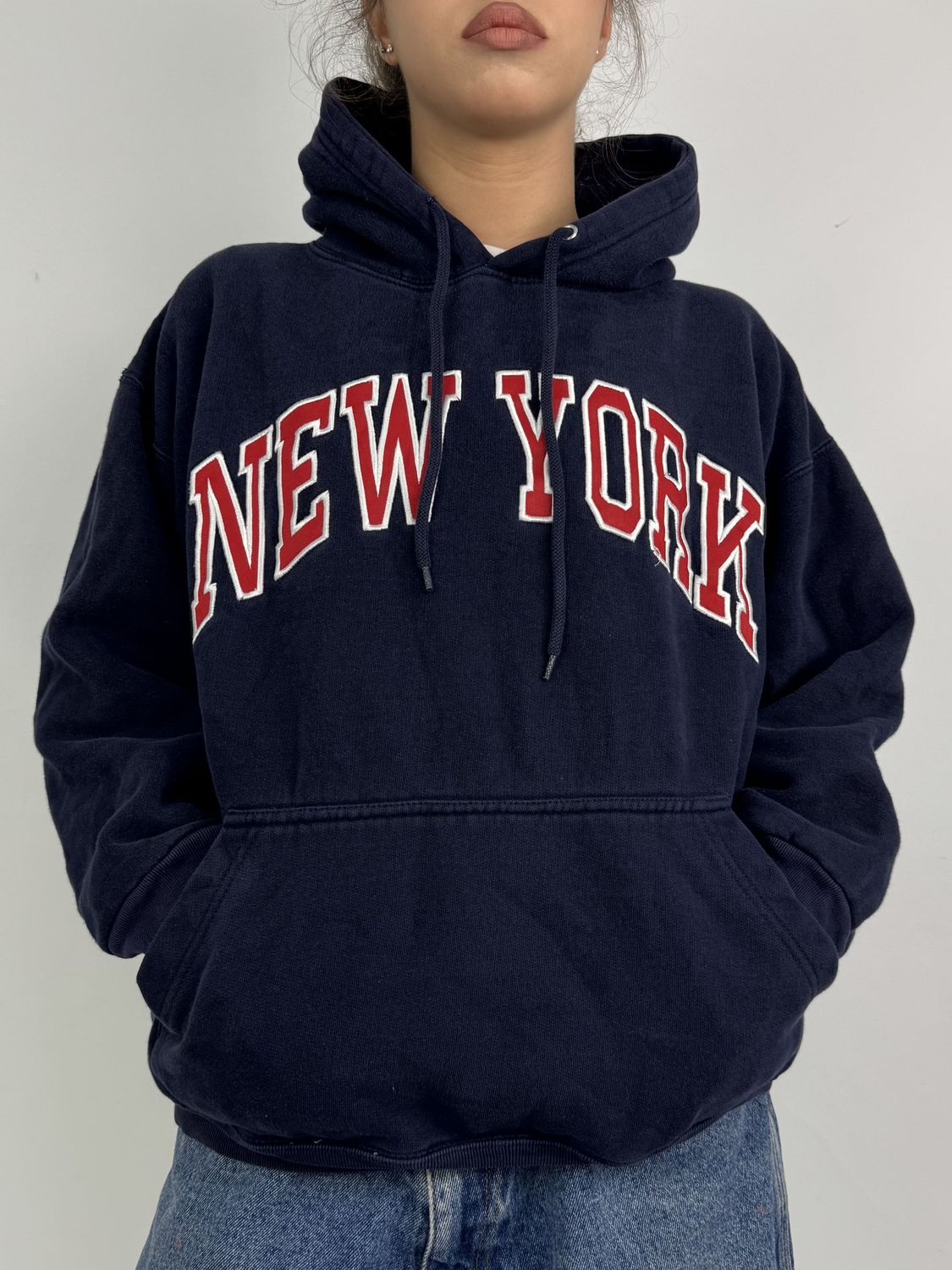 Bluza z kapturem New York (S)