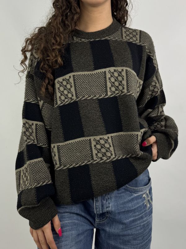 Sweter Wzorzysty (S)