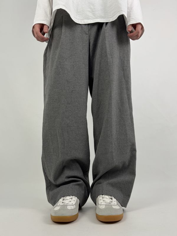 Spodnie Materiałowe Wide Leg (M)