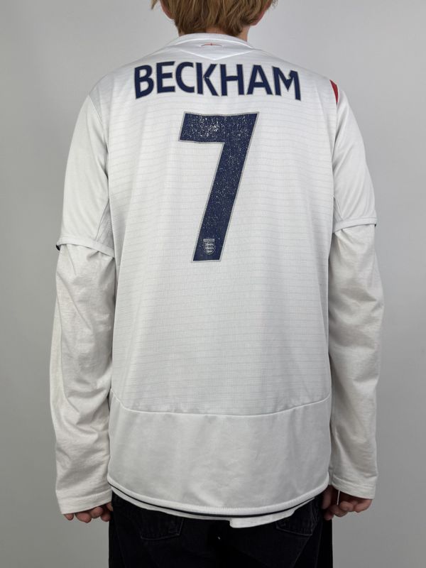 Koszulka Piłkarska England Beckham 2005 (L)