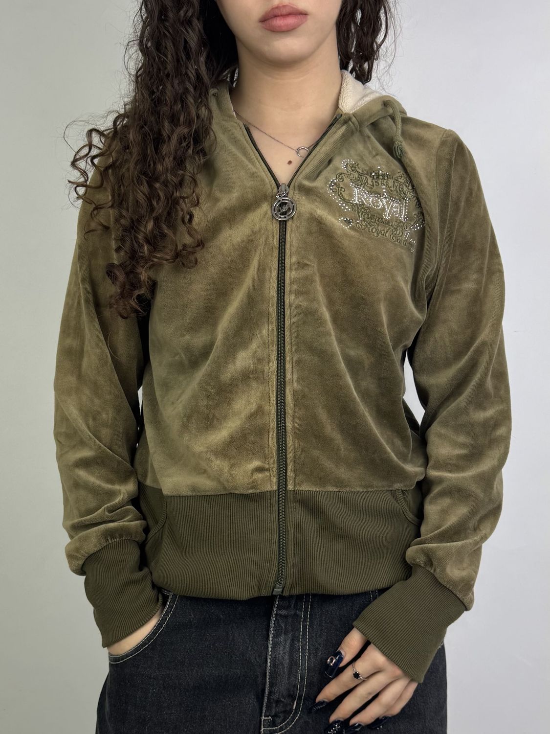 Bluza rozpinana Y2K (Damskie L)