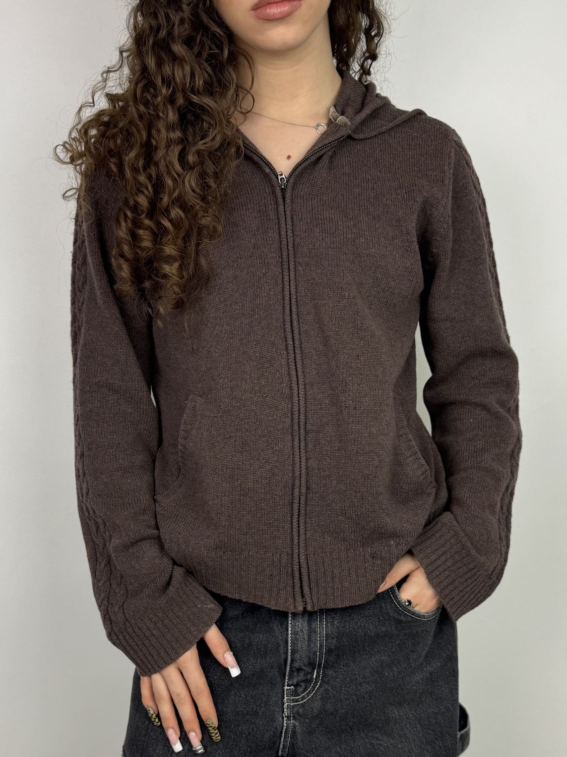 Sweter z kapturem (Damskie M)