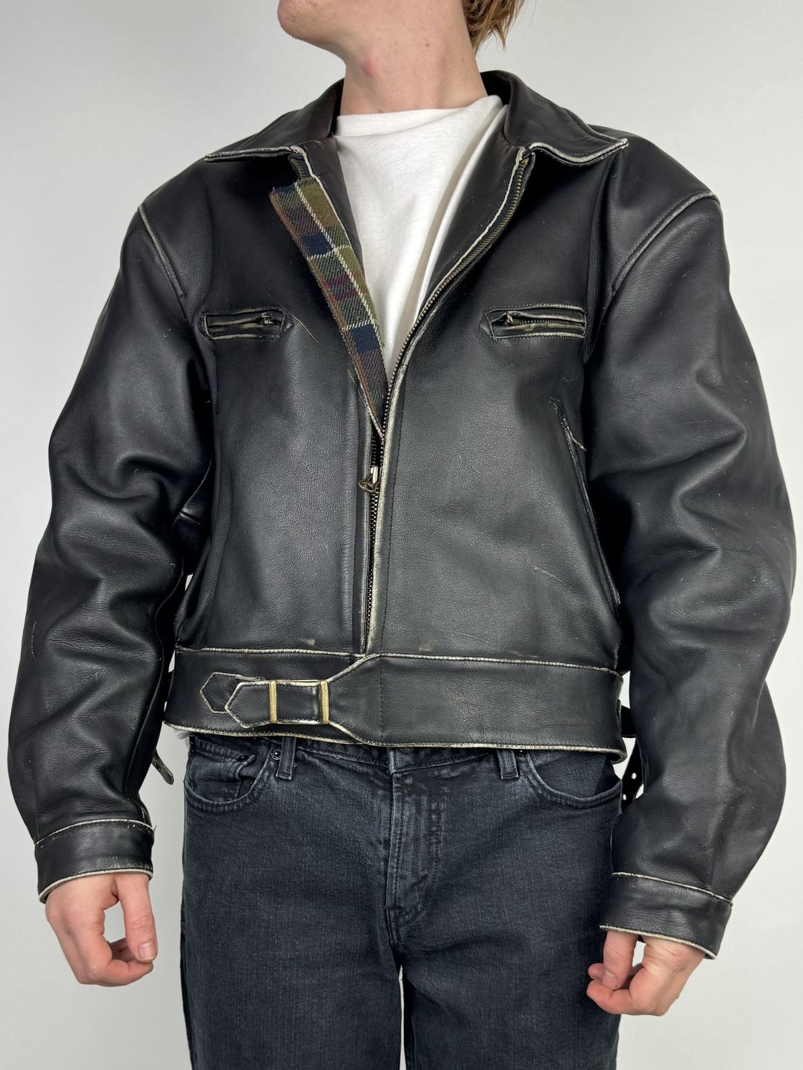 Kurtka Skórzana Cropped (L)