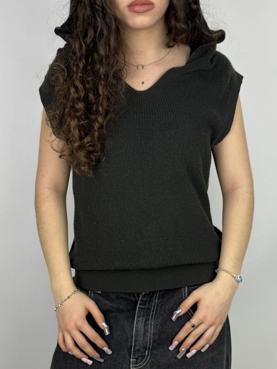 Sweter z kapturem (Damskie L)