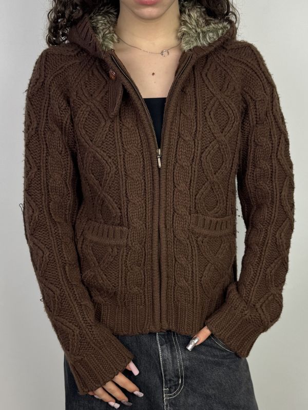 Sweter z Futerkiem Y2K (S)