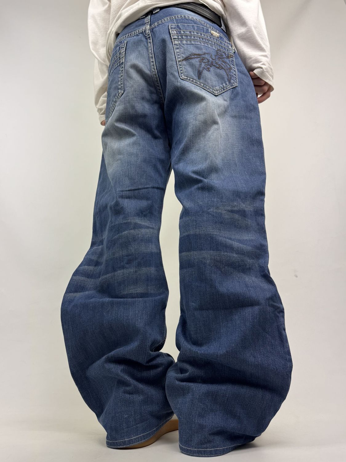 Spodnie z haftem Baggy (XL)