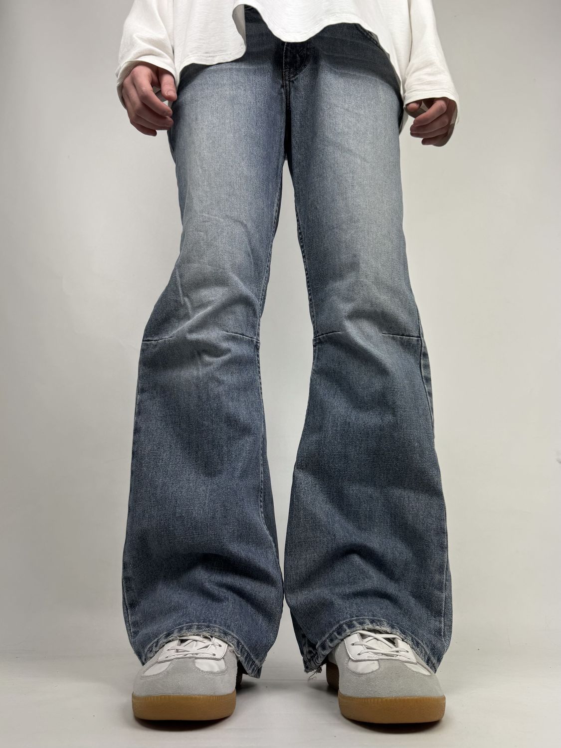 Spodnie Flared Washed (S)