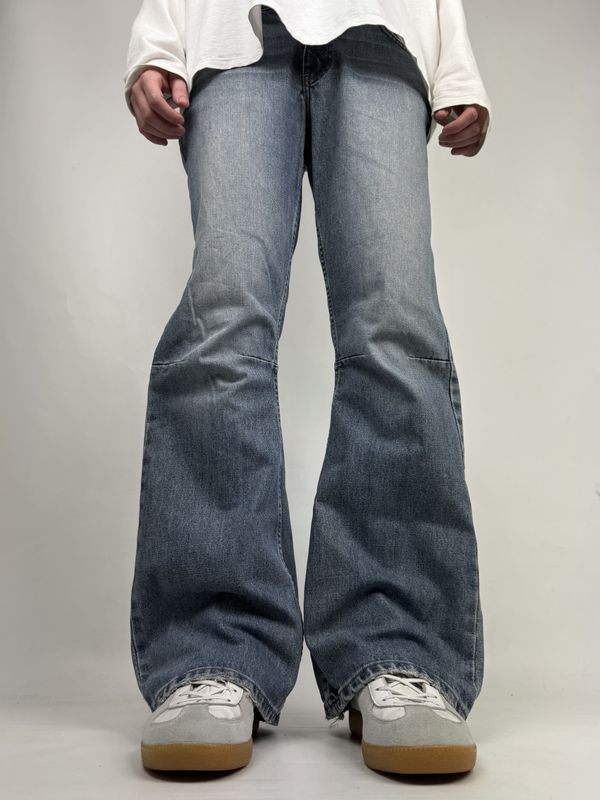 Spodnie Flared Washed (S)