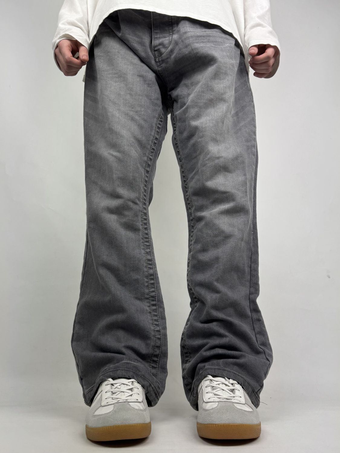 Spodnie Flared Washed (L)