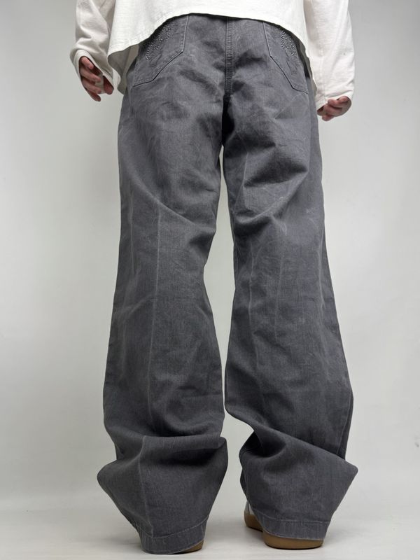 Spodnie Jeansowe z Haftem (XL)