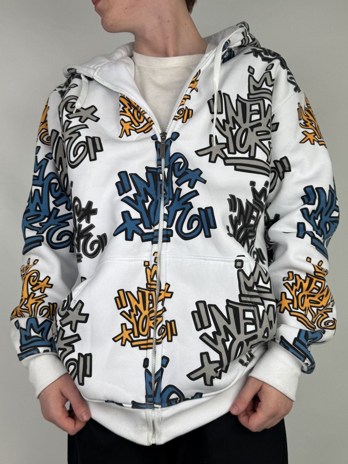 Bluza rozpinana Hip-Hop Fullprint (L)