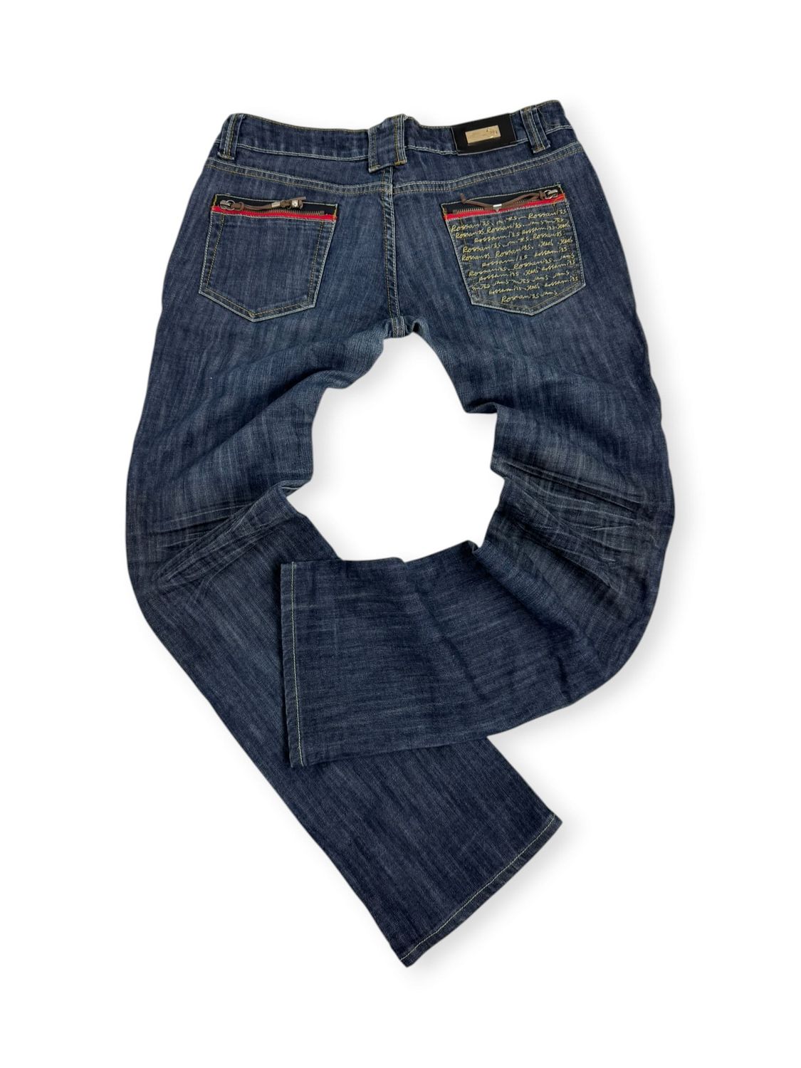 Spodnie Flared Y2K z Haftem (Damskie L)