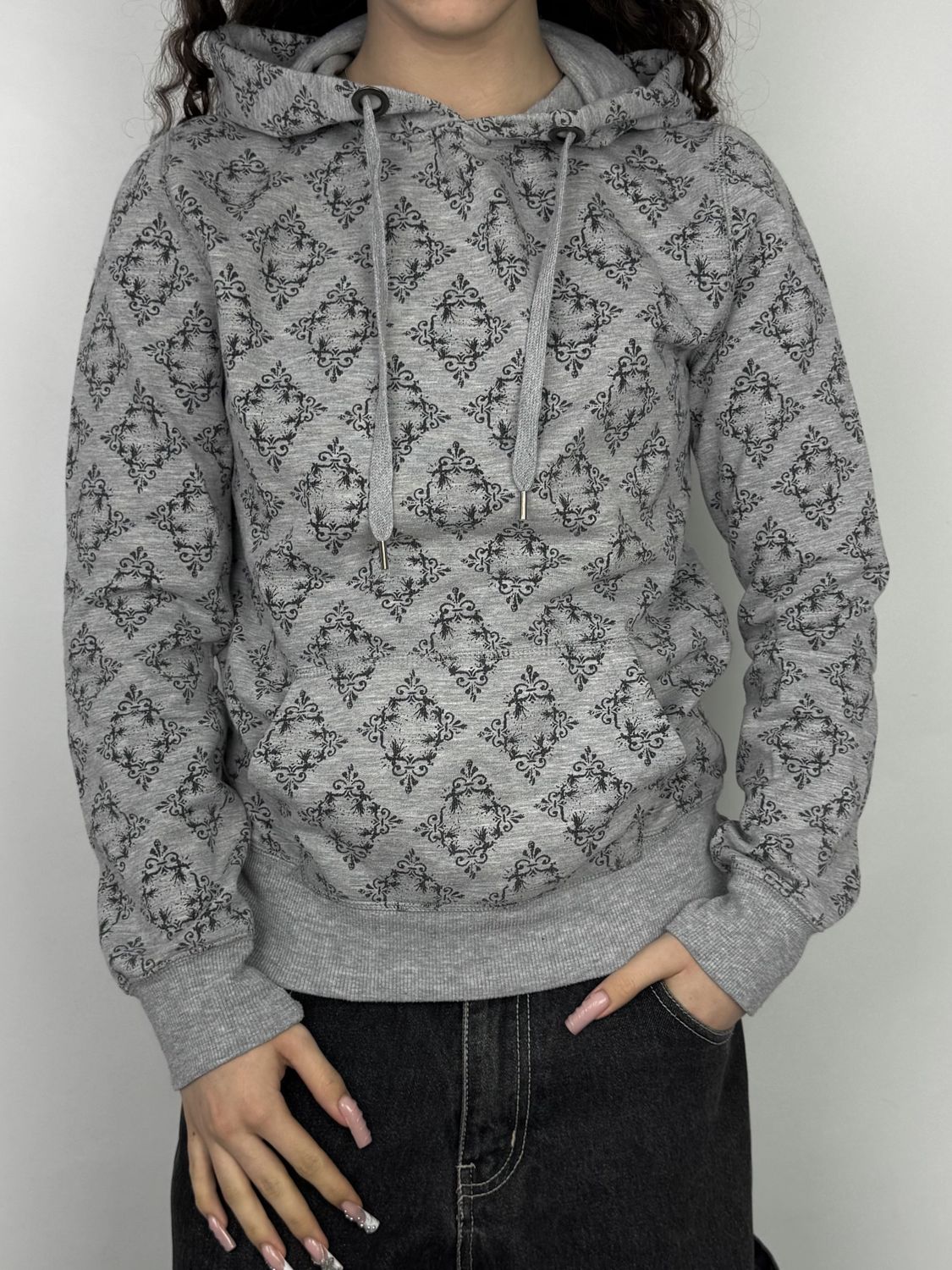 Bluza z kapturem Fullprint Y2K (Damskie M)