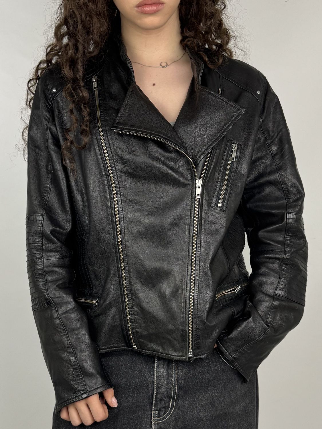 Kurtka Skórzana Y2K (Damskie XL)