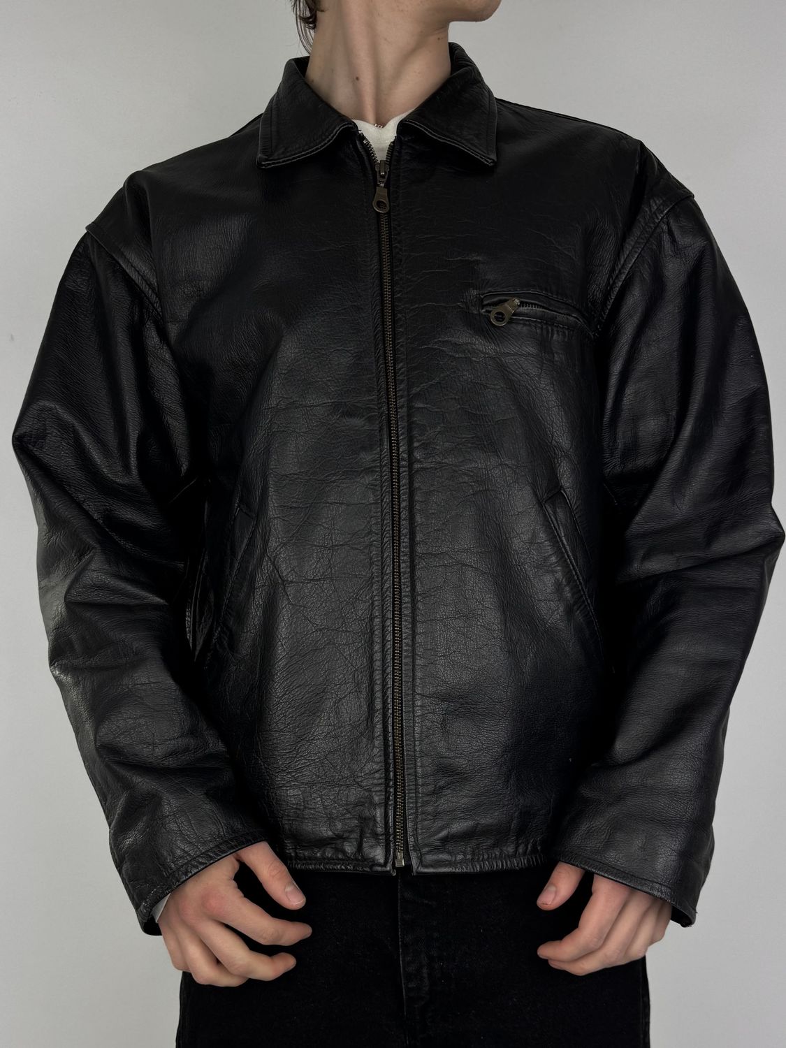 Kurtka Skórzana Biker (XL)