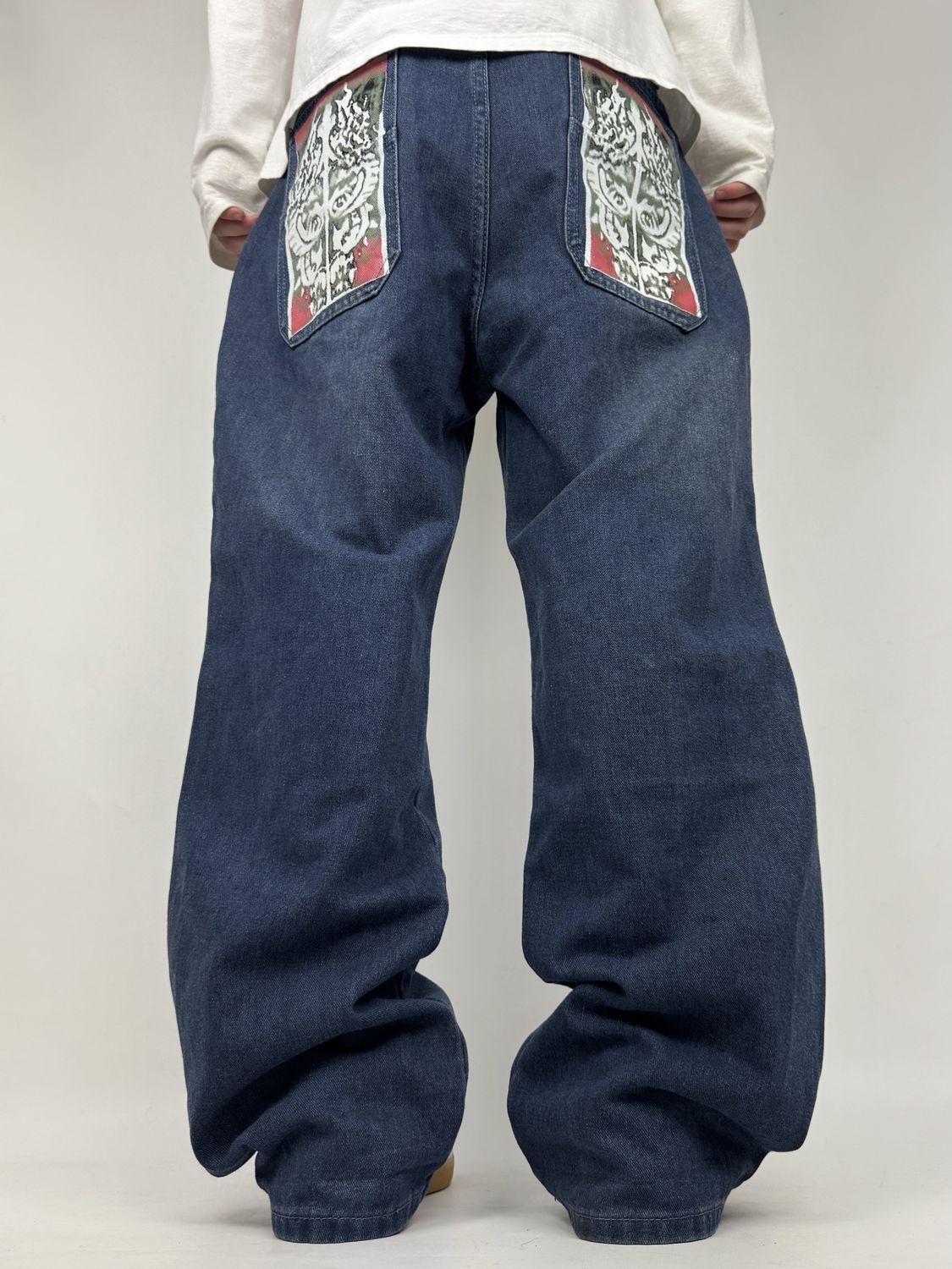 Spodnie z Haftem Baggy (XL)