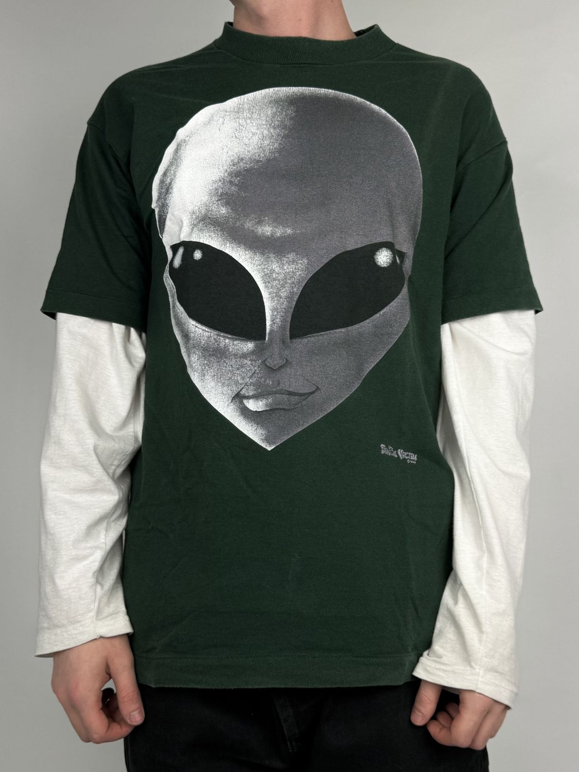 T-shirt Alien Head Fashion Victim 90's (L)