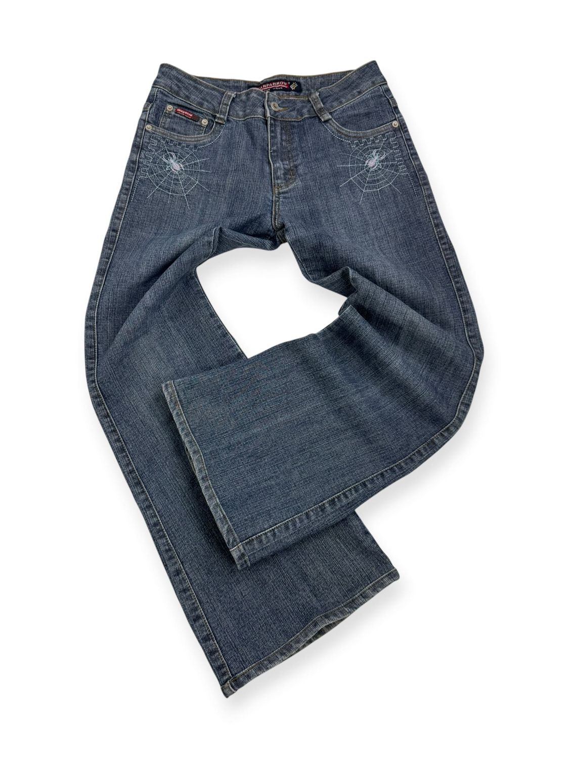 Spodnie Flared Spider Y2K (Damskie S)