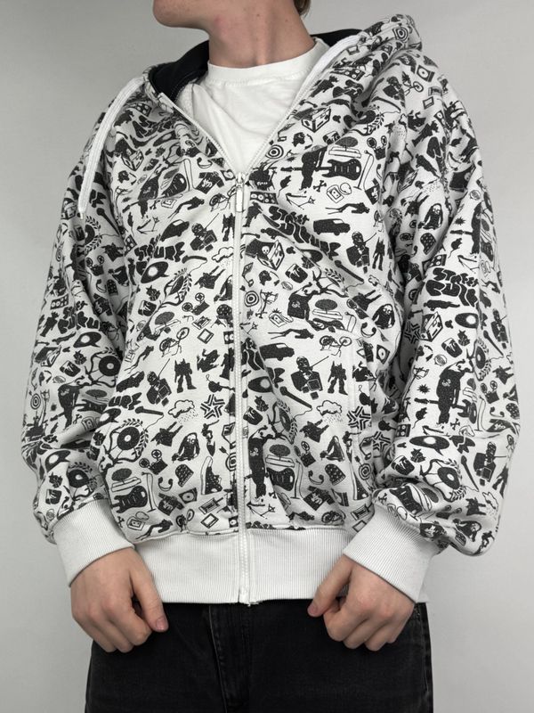 Bluza rozpinana Fullprint (XL)