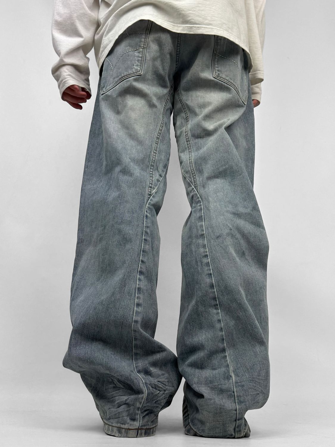 Spodnie Bootcut Jeans Washed (XL)