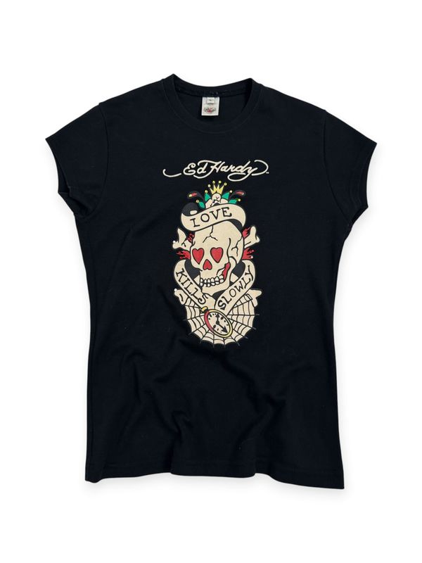 T-shirt Ed Hardy Y2K (Damskie L)