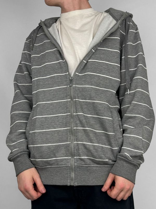 Bluza rozpinana w Paski Fishbone Y2K (XL)
