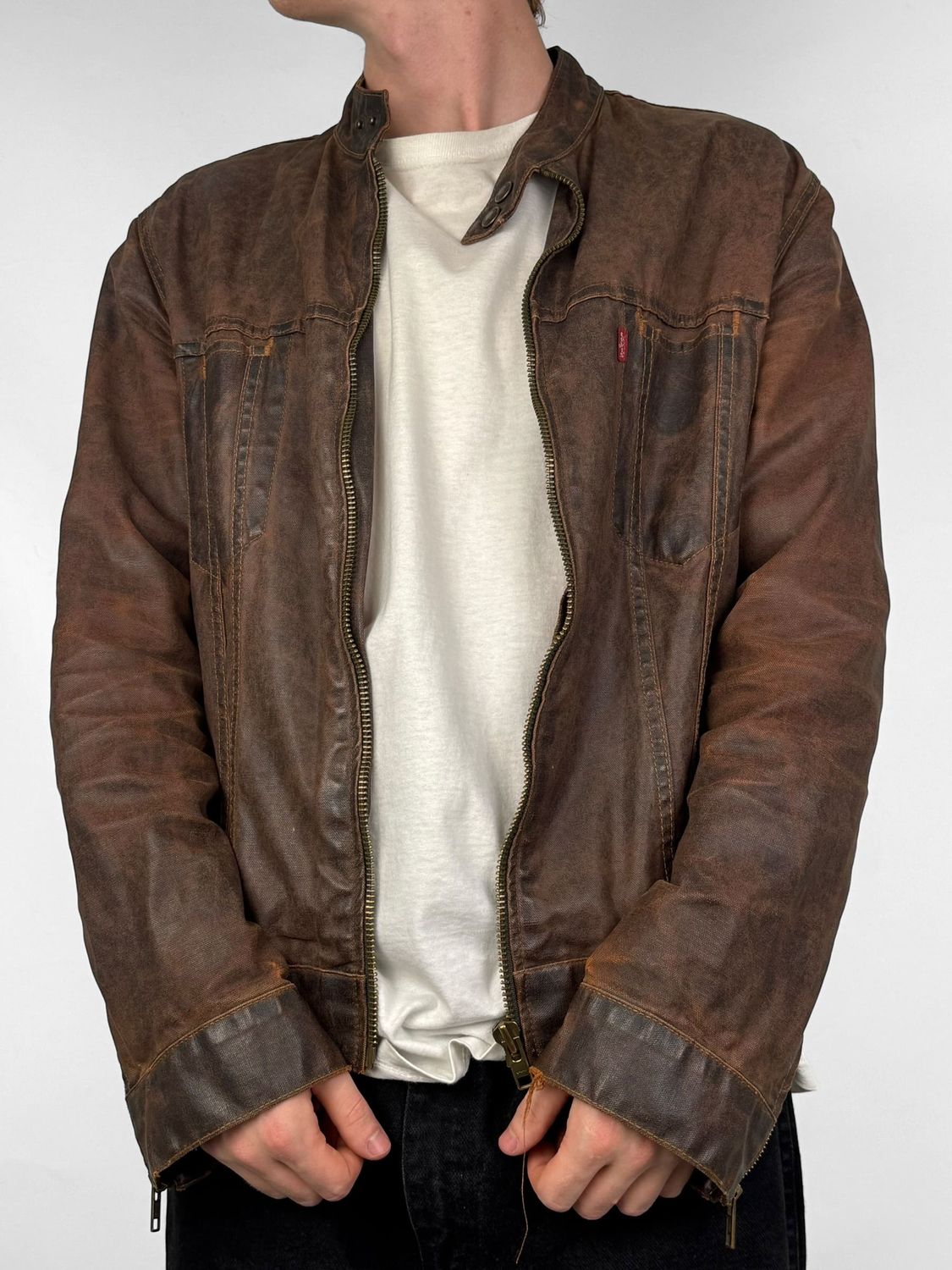 Kurtka Skórzana Levi's Distressed (M)