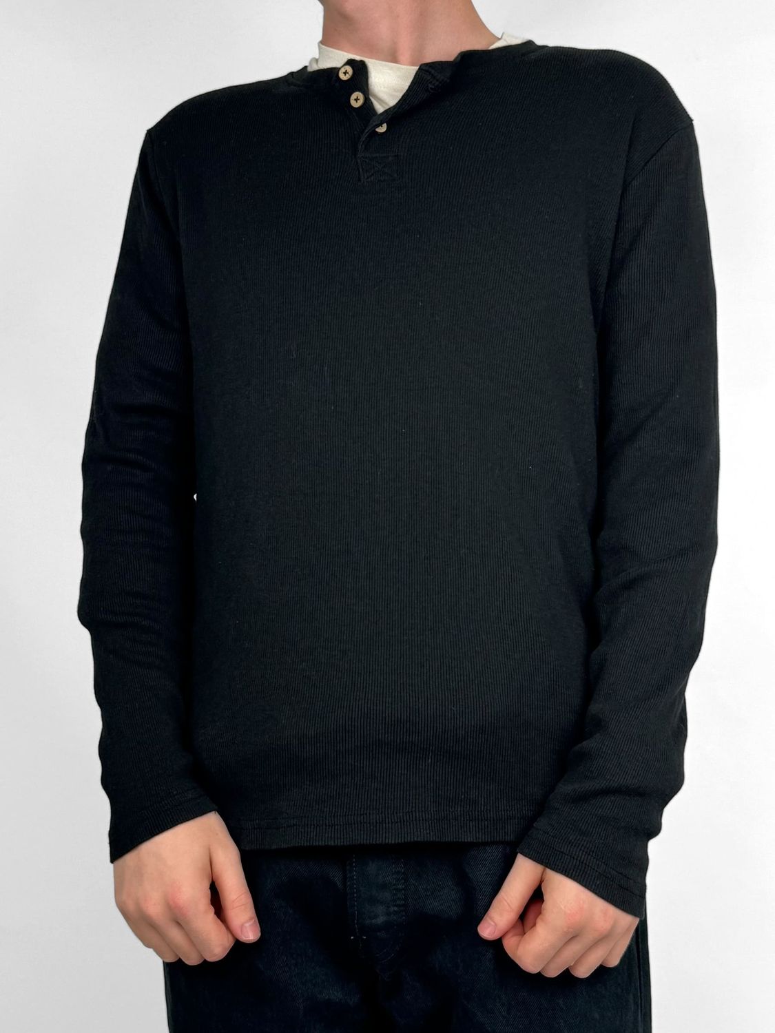 Longsleeve Rozpinany na Guziki (L)