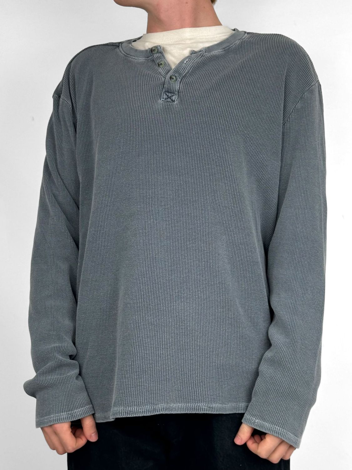 Longsleeve Waffle Mustang Washed (XL)