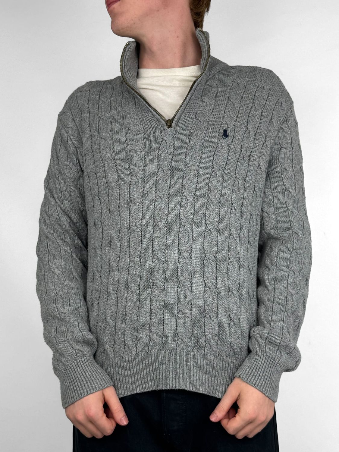 Sweter Polo Ralph Lauren Quarter Zip (M)