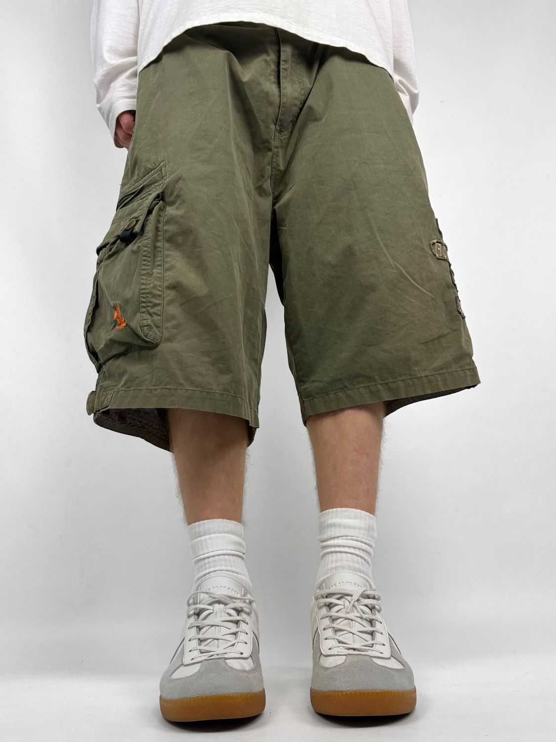 Szorty Fishbone Cargo Khaki (XL)
