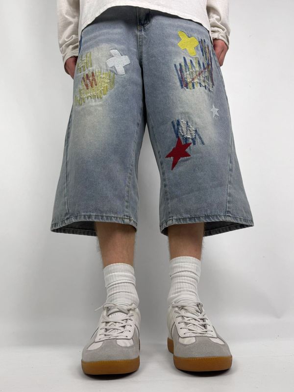 Szorty z Haftami Hip-Hop (M)