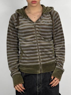 Bluza rozpinana Y2K Welur (Damskie S)