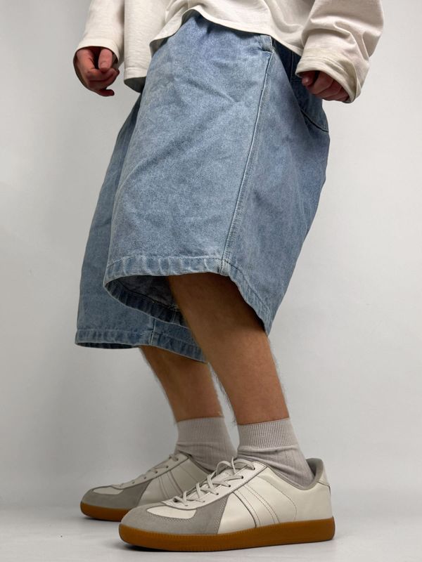 Szorty z Zakładkami Baggy Jeans (XL)