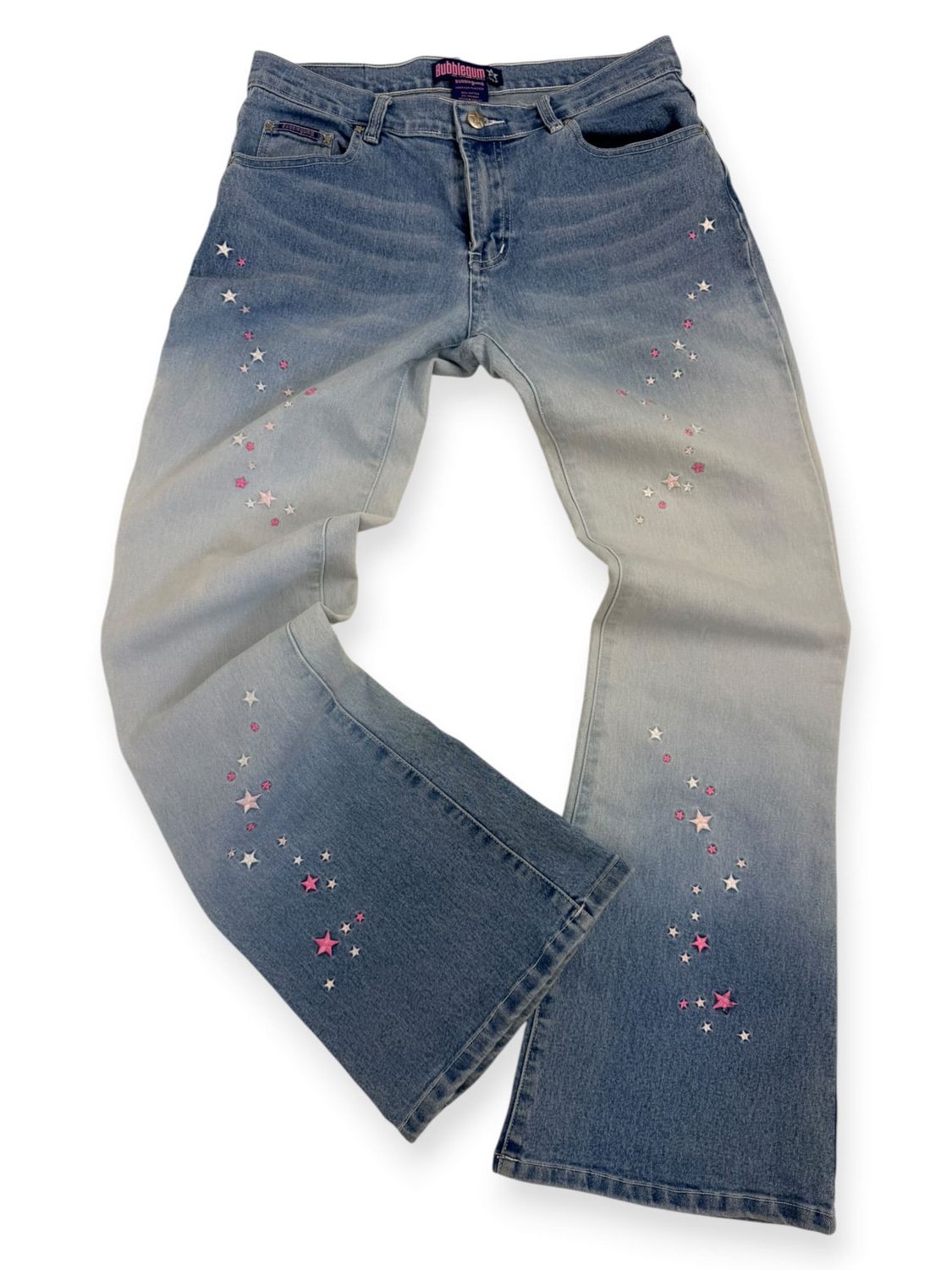 Spodnie Bubblegum Y2K Bootcut (Damskie M)