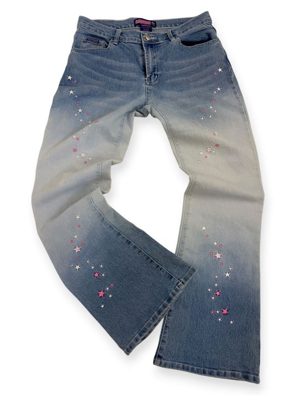 Spodnie Bubblegum Y2K Bootcut (Damskie M)