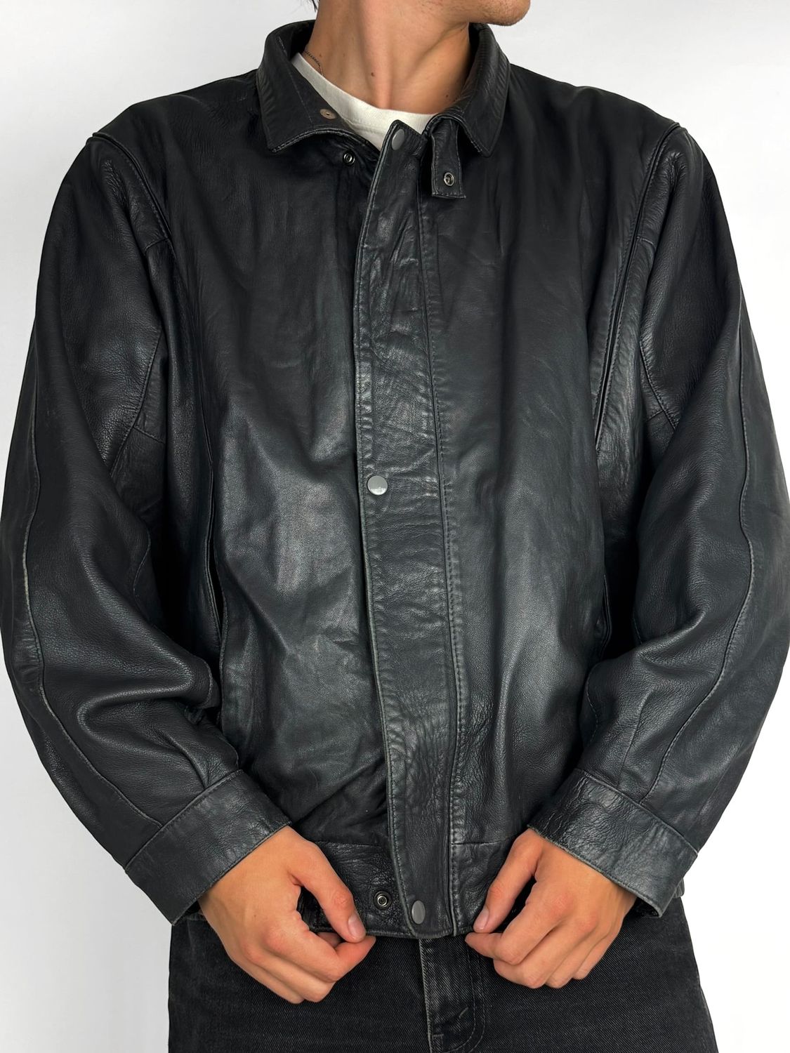 Kurtka Skórzana Vintage (XL)