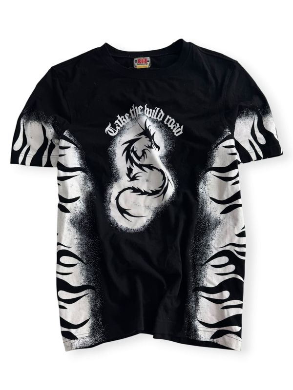 T-shirt Tribal Dragon Y2K (M)